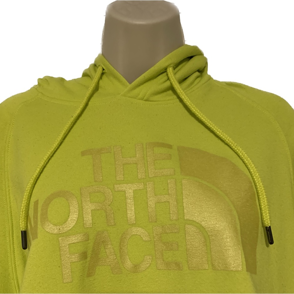 Neon Yellow North Face Hoodie Size Large